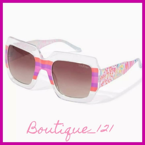 Lilly P. Sunglasses W/ Matching Pouch Case! main image 4